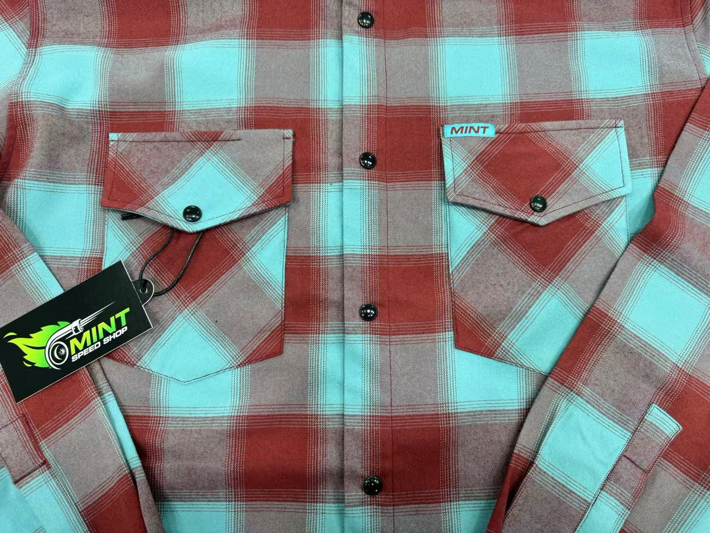 Last Chance Flannel - Teal & Brown