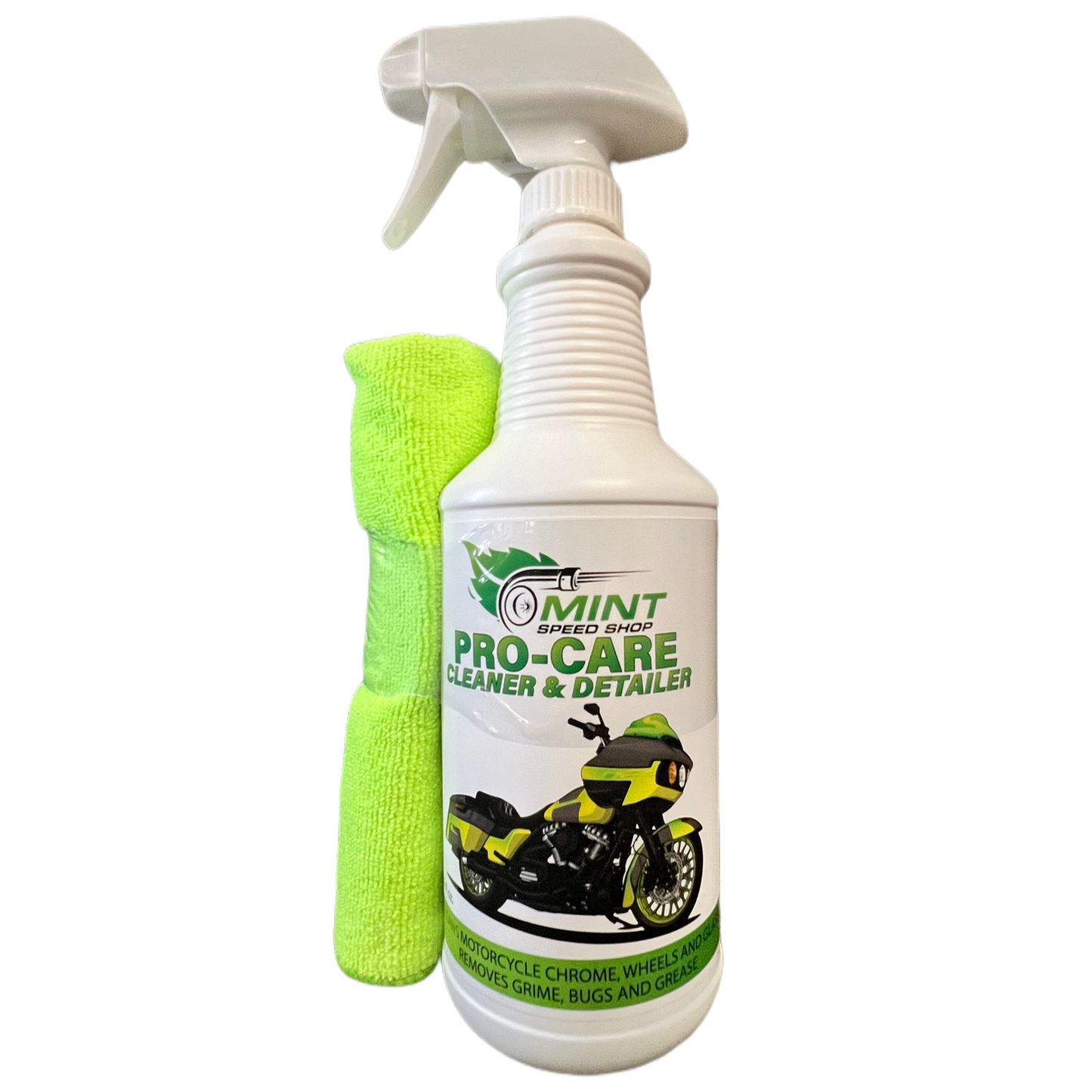 Pro-Care Motorcycle Cleaner - 32 oz with Microfiber Towel