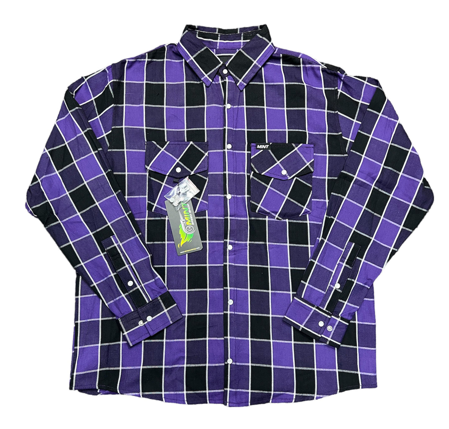 Buffalo Check - Purple/Black with White Kids Flannel - Gen 2