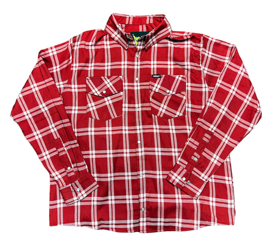 Buffalo Check - Red & White Cross Womens Flannel - Gen 2