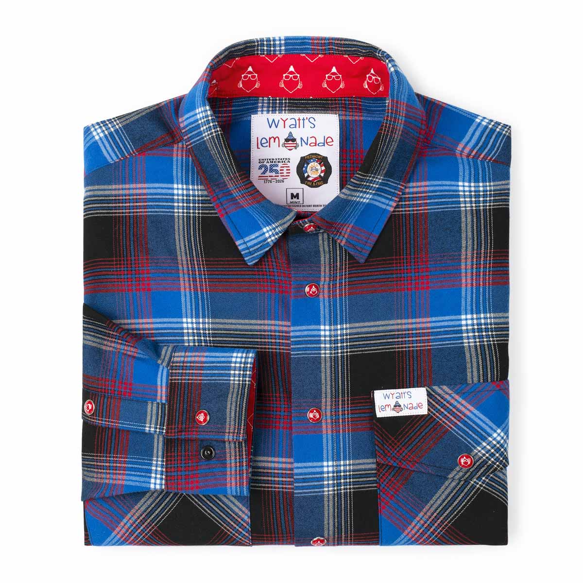 Wyatt's Lemonade 2026 USA250 Edition Flannel for Piedmont Fire & EMS - Women's