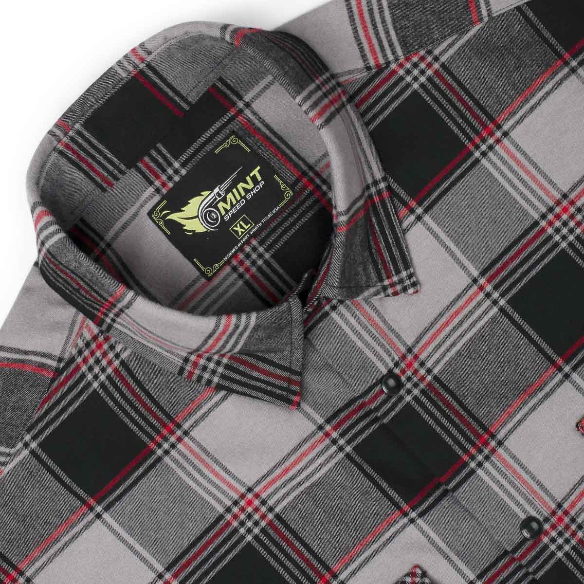 Last Chance Flannel - Grey and Red