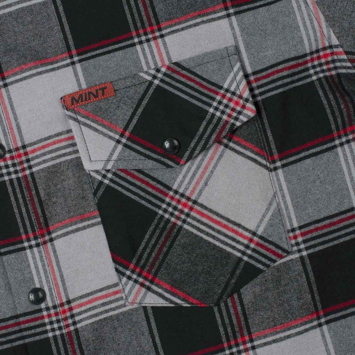 Last Chance Flannel - Grey and Red