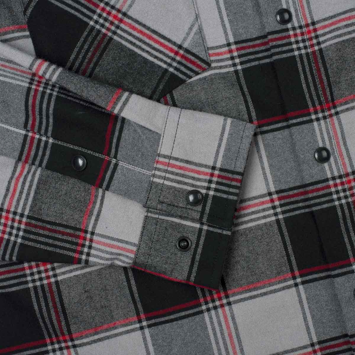 Last Chance Flannel - Grey and Red